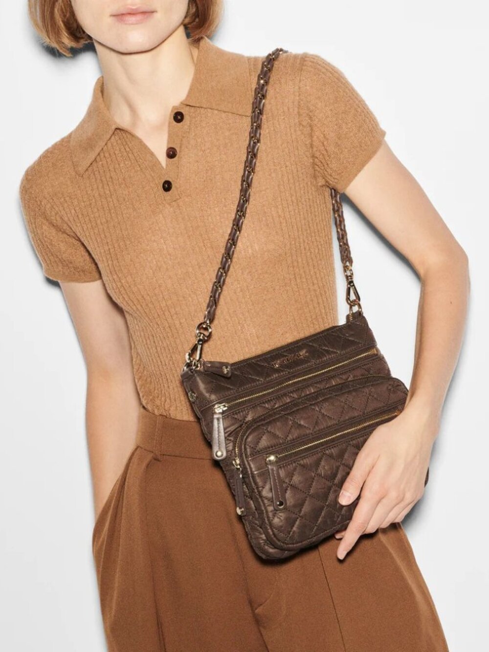 Downtown Crosby Crossbody Bag MZ Wallace walnut $325.00 - Picture 4 of 9
